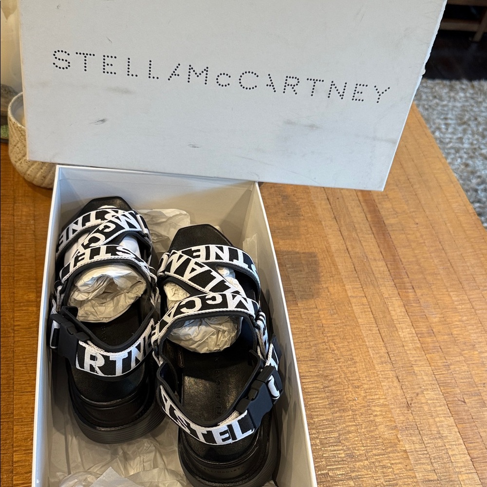 Stella McCartney Black and White Sandals